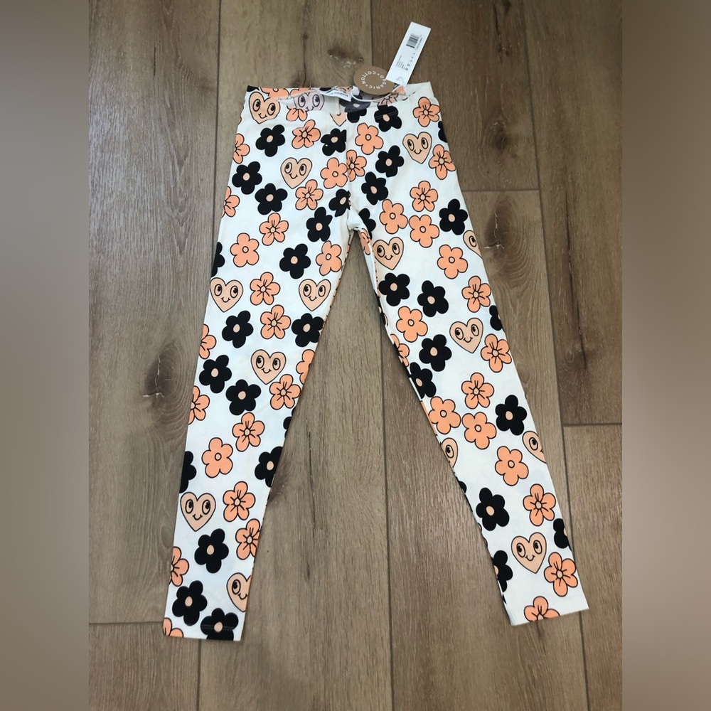Mini rodini flowers leggings 128/134 NWT